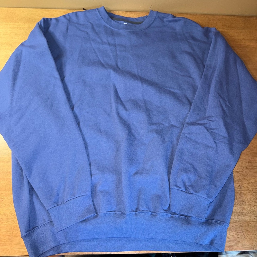 Athletic Works Blue Crewneck Sweatshirt Mens 2XL Pullover Fleece A5158HX